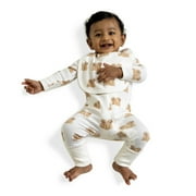 M+A by Monica + Andy Organic Cotton One Piece Coverall and Bib Set, Sizes Newborn - 18-24 Months